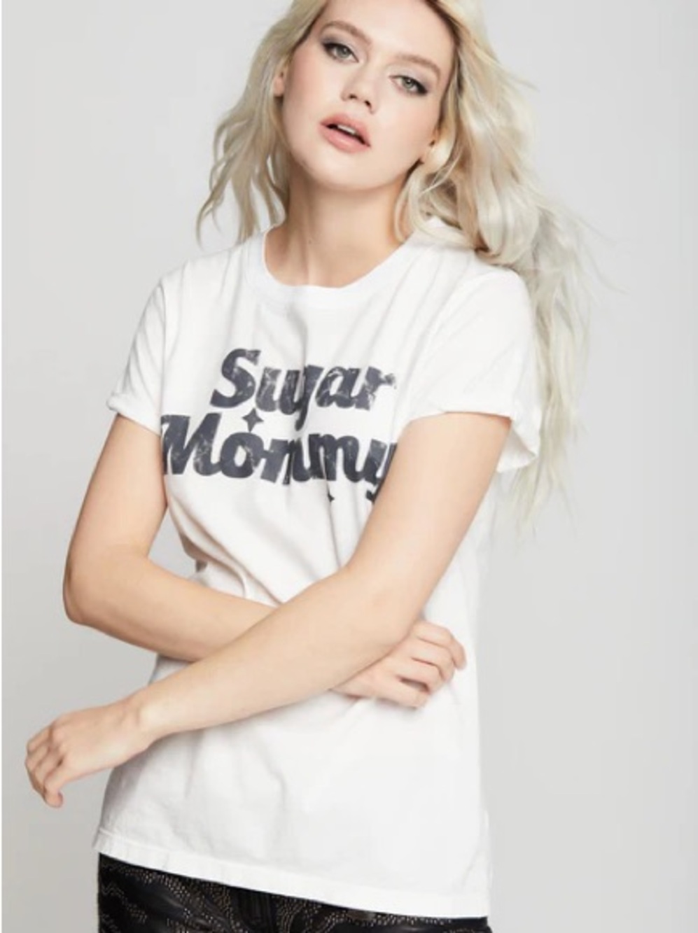 Recycled Karma White 'Sugar Mommy' Graphic Tee - Picture 2 of 4